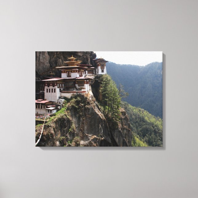 taktsang view canvas print (Front)