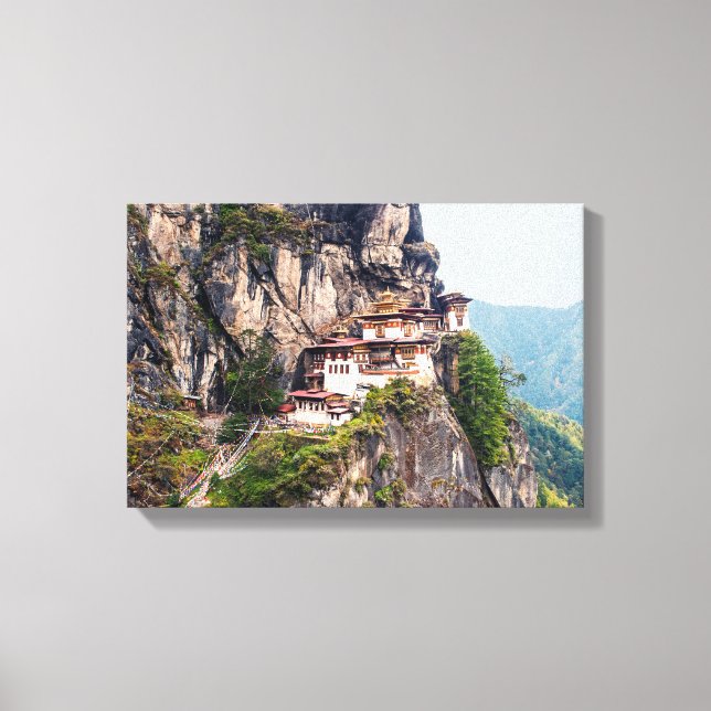 Taktshang Goemba - Tiger's Nest Monastery Canvas Print (Front)