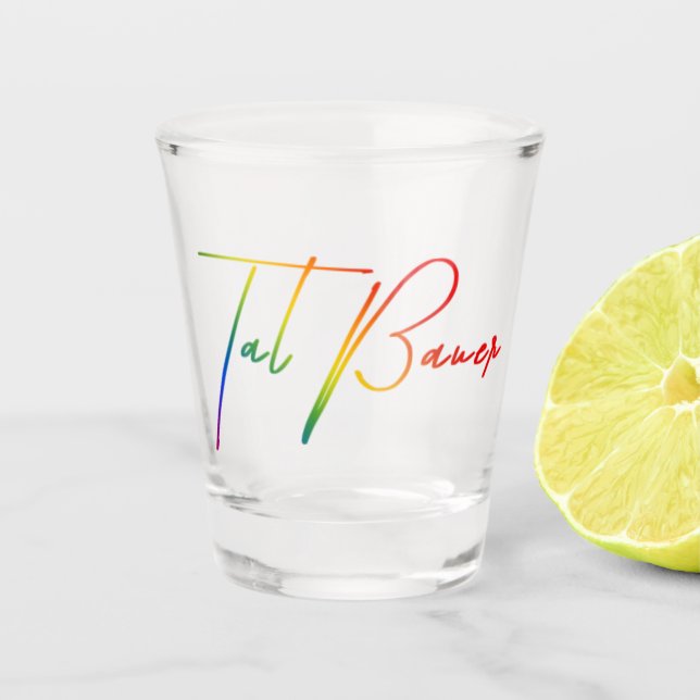 Tal Bauer Shot Glass (Front)