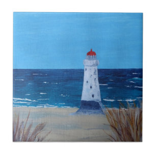 Talacre Lighthouse Ceramic Tile