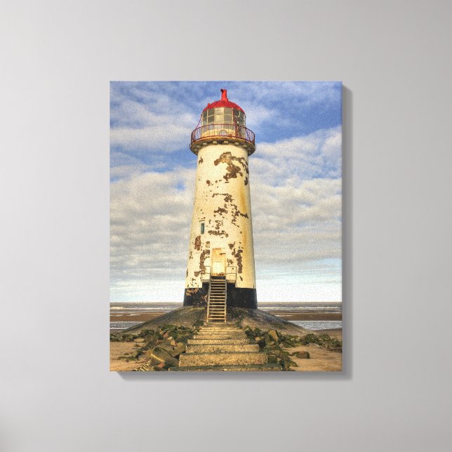 Talacre The Point of Ayr Lighthouse Canvas Print (Front)
