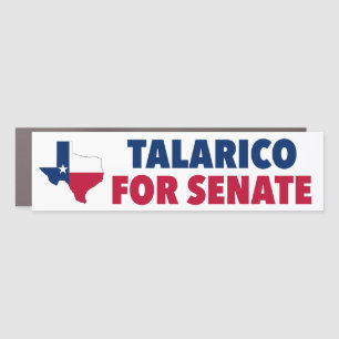 Talarico for Senate 2026 Election Texas Bumper Car Magnet