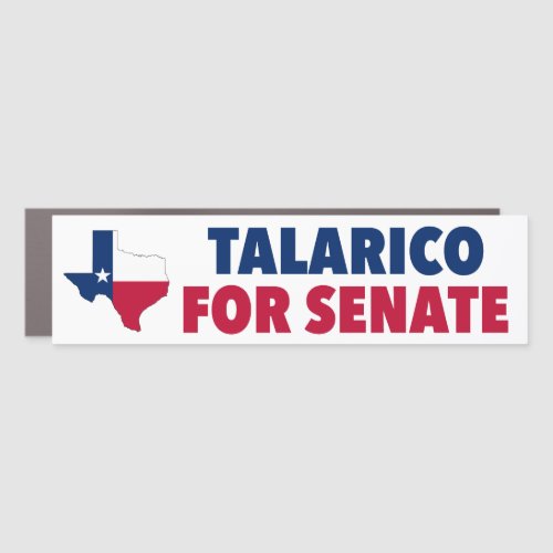 Talarico for Senate 2026 Election Texas Bumper Car Magnet