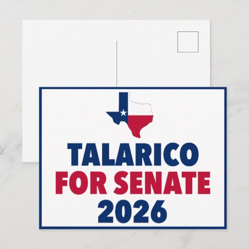 Talarico for Senate 2026 Election Texas Postcard