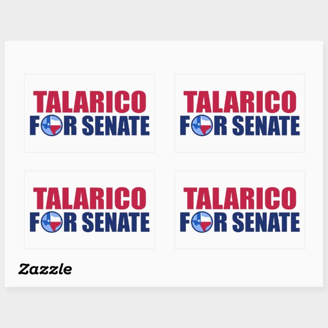 Talarico for Senate Texas 2026 Election Rectangular Sticker (Sheet)
