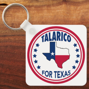 Talarico for Texas Red White Blue Election Keychain