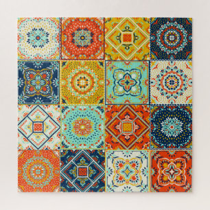 Talavera, Azulejos, Turkish mosaic wallpaper. Jigsaw Puzzle