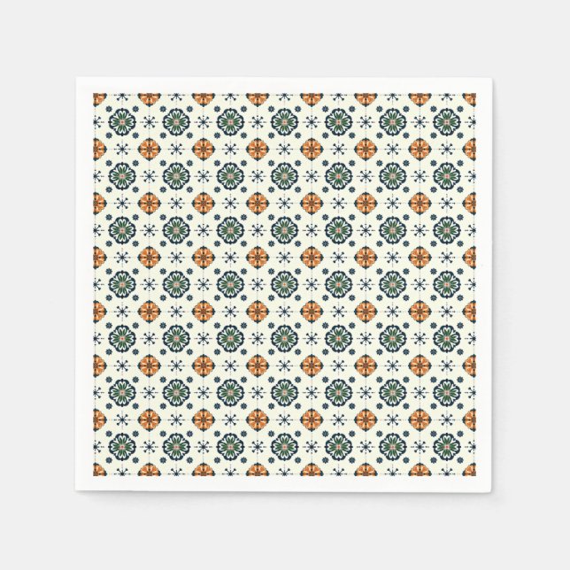 Talavera Bloom Harmony Napkins (Front)