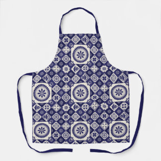 Talavera Blue Tile Apron