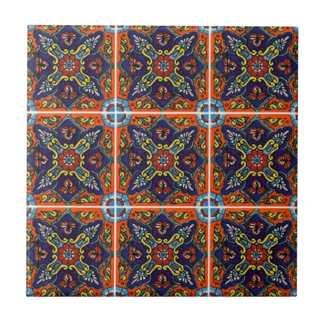 Talavera Ceramic  Tile (Front)