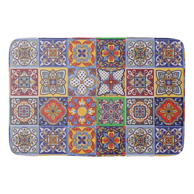 Talavera Design-1 Bath Mat (Front)