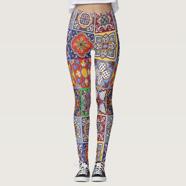 Talavera Design-1 Leggings (Front)