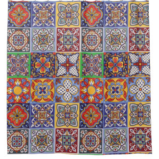 Talavera Design-1 Shower Curtain