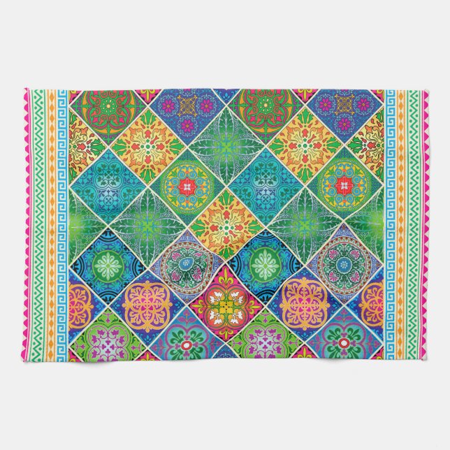 Talavera Design-2 Kitchen Towels (Horizontal)
