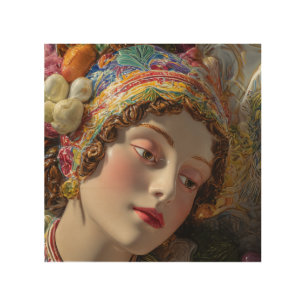 Talavera Dreams of Puebla Mexican Ceramic Wood Wall Art