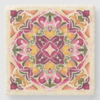 Talavera fuchsia tile vintage wedding favors