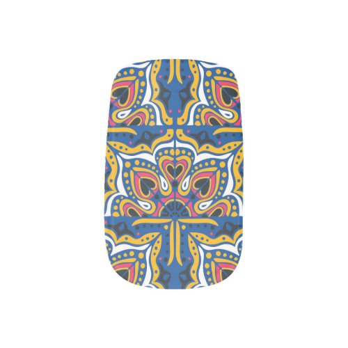 Talavera Indian Mosaic Ceramic Seamless Minx Nail Art