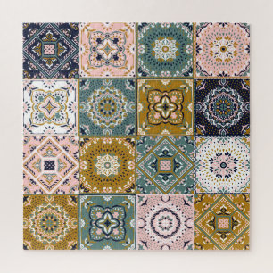Talavera Indian: Patchwork, Ethnic Mosaic. Jigsaw Puzzle
