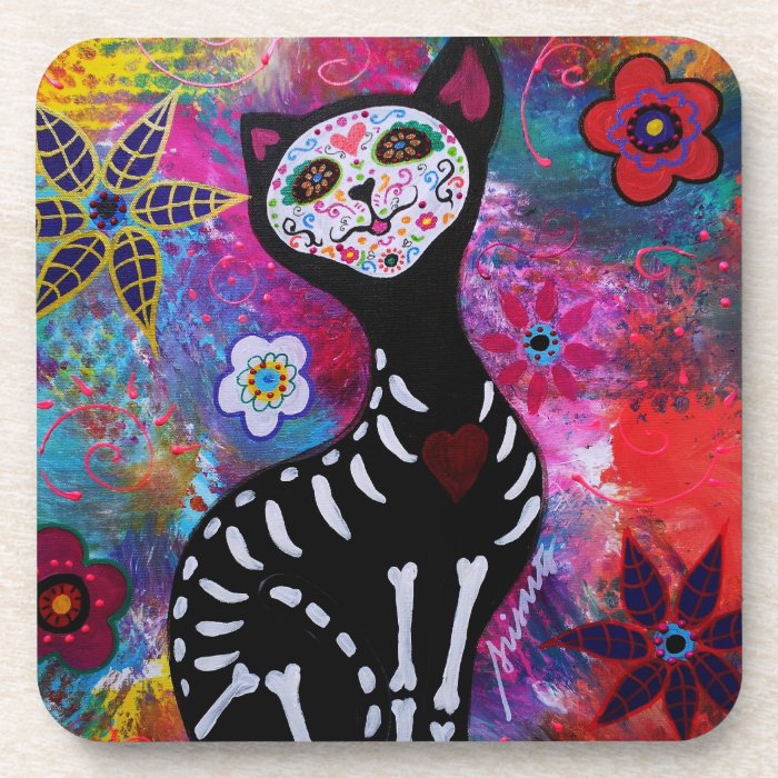 Talavera Meow Kitty  by Prisarts Coaster