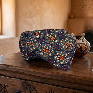 Talavera Mexican Folk Art Men's Neck Tie