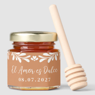 Talavera Mexican Wedding Fiesta Barro Party Favors Honey Jar Favors