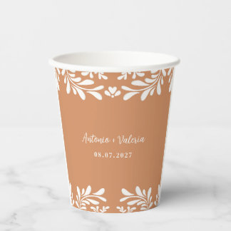 Talavera Mexican Wedding Fiesta Barro Party Favors Paper Cups