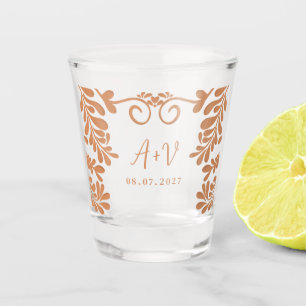 Talavera Mexican Wedding Fiesta Barro Party Favors Shot Glass