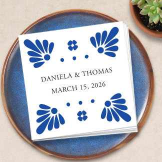 Talavera Mexican Wedding Napkins