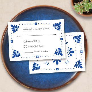 Talavera Mexican Wedding RSVP Card