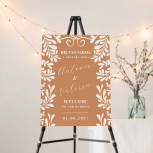 Talavera Mexican Wedding Welcome Sign Foam Sign