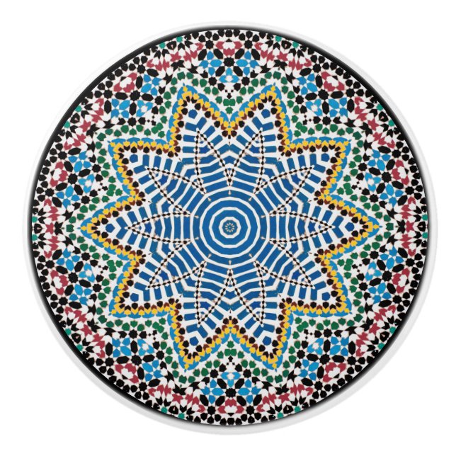 Talavera Mosaic Ceramic Knob (Front)