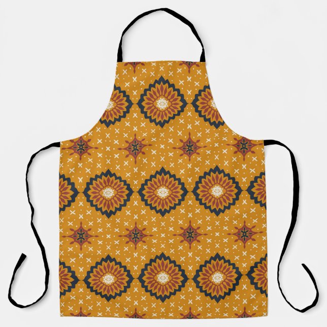 Talavera pattern. Azulejos portugal. Turkish ornam Apron (Front)