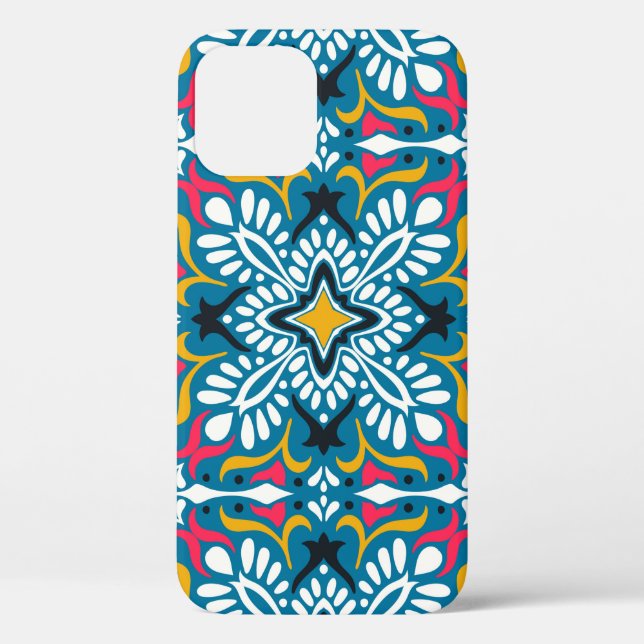 Talavera pattern. Indian patchwork. Azulejos portu Case-Mate iPhone Case (Back)