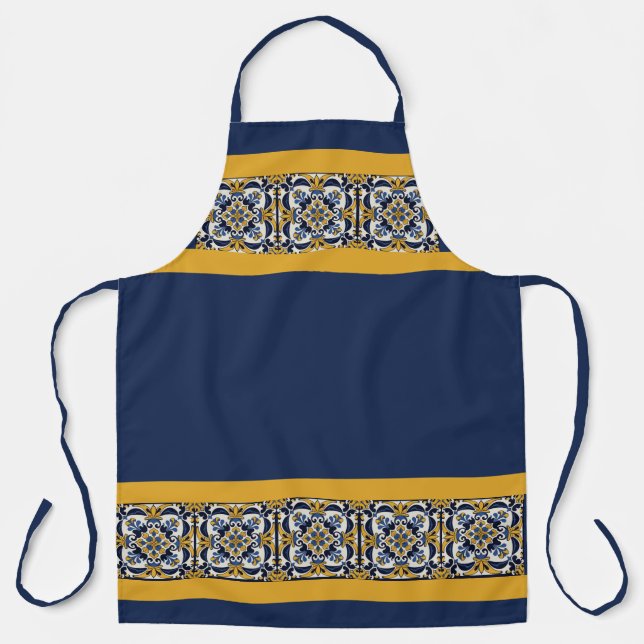 Talavera Royal Blue Apron (Front)
