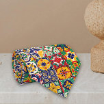 Talavera Spanish Mexico Colorful tiles Neck Tie<br><div class="desc">This design may be personalized by choosing the Edit Design option. You may also transfer onto other items. Contact me at colorflowcreations@gmail.com or use the chat option at the top of the page if you wish to have this design on another product or need assistance with this design. I am...</div>