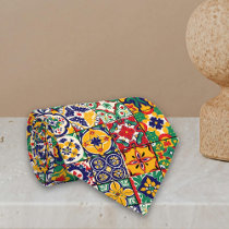 Talavera Spanish Mexico Colorful tiles Neck Tie
