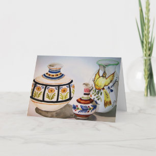 Talavera Spanish Pots Card