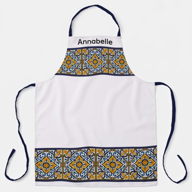 Talavera Spanish Tile Apron (Front)