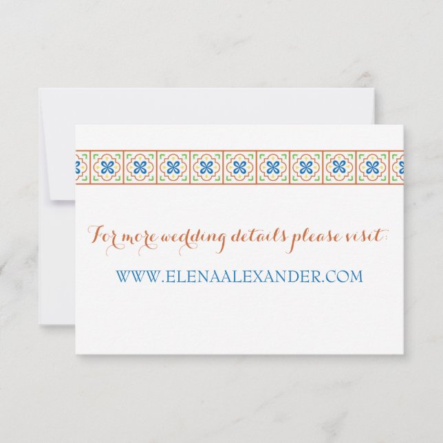 Talavera Spanish Tile Website Card (Front)