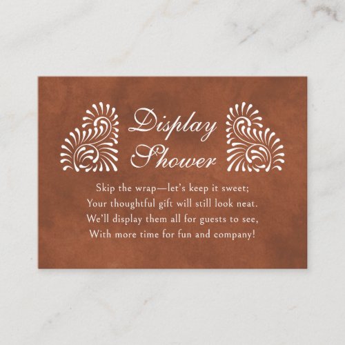 Talavera Terracotta Fiesta Display Shower Enclosure Card