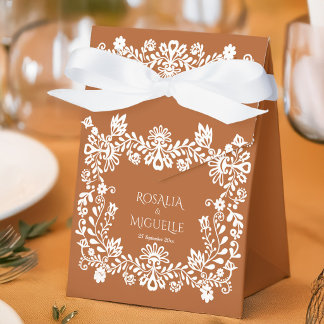 Talavera terracotta Mexican wedding Favor Boxes