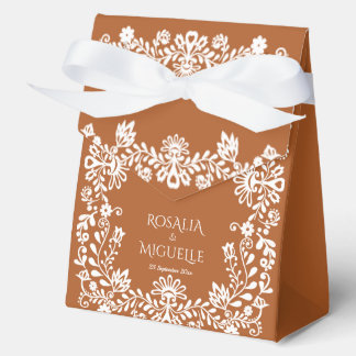 Talavera terracotta Mexican wedding Favor Boxes