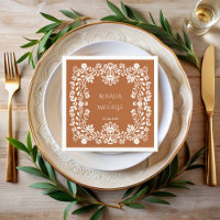 Talavera terracotta Mexican wedding monogrammed