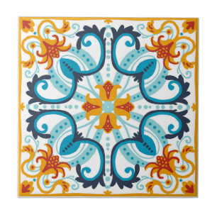 Talavera tile inspired