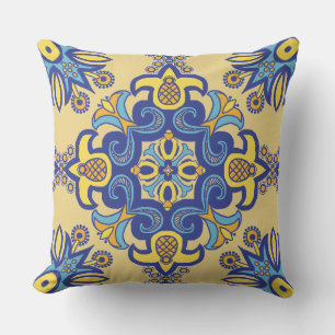 Talavera Tile Outdoor Pillow