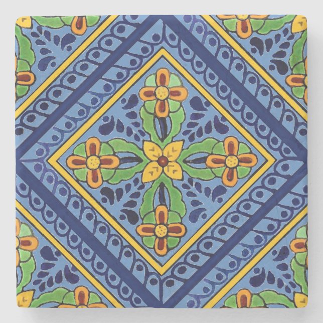 Talavera Tile Stone Coaster (Front)