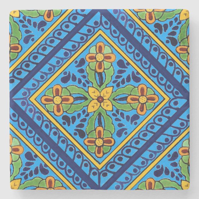 Talavera Tile Stone Coaster (Front)