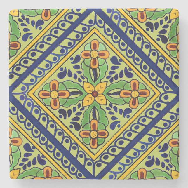 Talavera Tile Stone Coaster (Front)