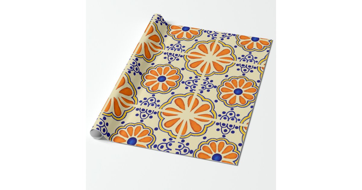 Talavera Tile Wrapping Paper Zazzle