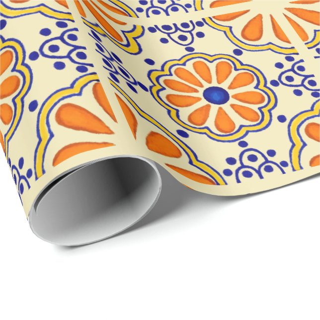 Talavera Tile Wrapping Paper (Roll Corner)